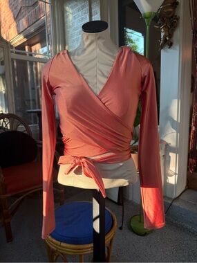 Laina Raina DDC Long-Sleeve Wrap Top